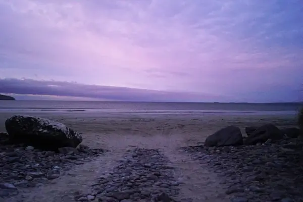 Fermoyle Strand Είναι Μια Αμμώδης Παραλία Κοντά Στο Χωριό Cloghane — Φωτογραφία Αρχείου