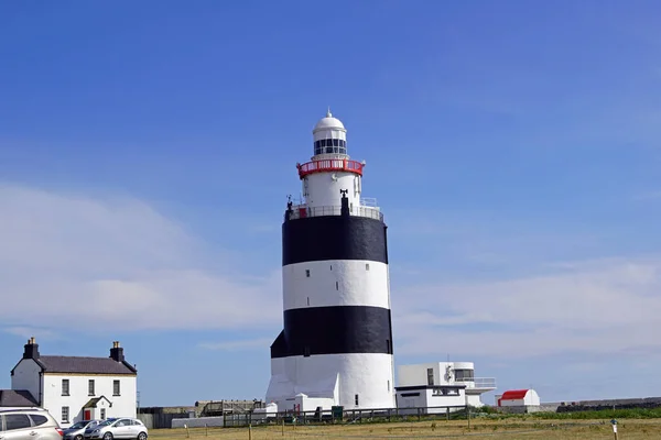 Farol Gancho Edifício Hook Head Ponta Península Gancho Condado Wexford — Fotografia de Stock