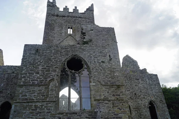 Jerpoint Abbey Rlanda Nın Kilkenny Ilçesinin Thomastown Ilçesinin Güneybatısında Bulunan — Stok fotoğraf