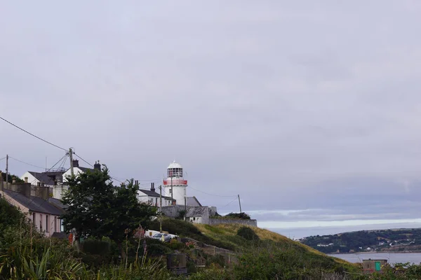 포인트 Roches Point Lighthouse 아일랜드 하버의 입구에 1817 코르크 항에서 — 스톡 사진