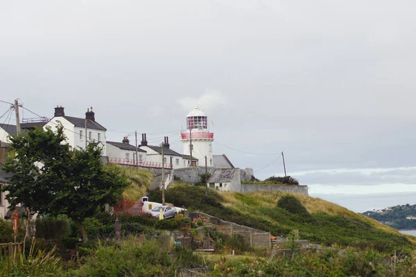 Roche Point Lighthouse Ligt Aan Ingang Van Cork Harbor Ierland — Stockfoto