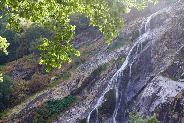 Powerpastt Waterfall 아일랜드 클로우군에 스카리 Enniskerry 근처의 폭포이다 — 스톡 사진