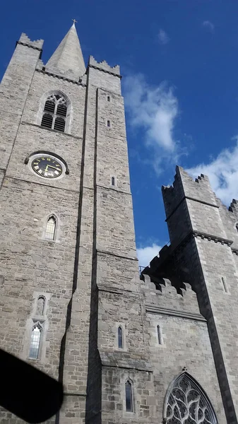 Katedrála Patrika Irském Dublinu Větší Dvou Katedrál Irské Církve — Stock fotografie