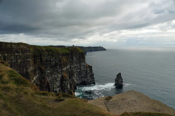 Penhascos Moher São Penhascos Mais Conhecidos Irlanda Eles Estão Localizados — Fotografia de Stock