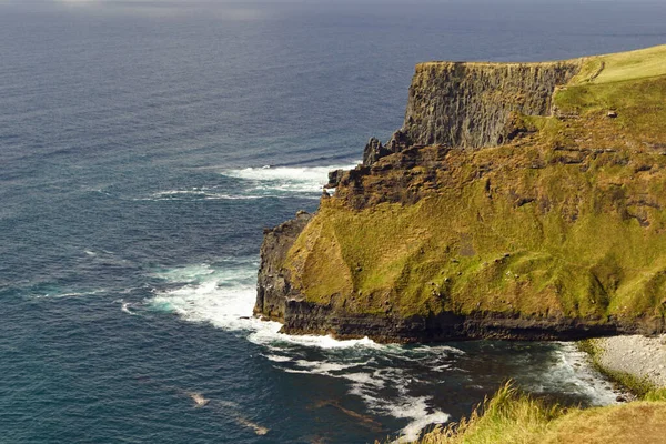 Klify Moher Najbardziej Znanymi Klifami Irlandii Znajdują Się One Południowo — Zdjęcie stockowe