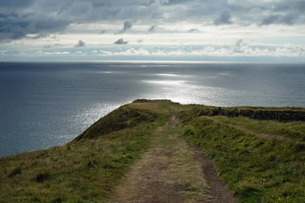 Penhascos Moher São Penhascos Mais Conhecidos Irlanda Eles Estão Localizados — Fotografia de Stock