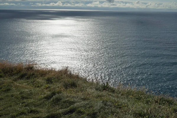 Cliffs Moher Irlands Mest Kända Klippor Ligger Den Sydvästra Kusten — Stockfoto