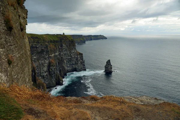 Скалы Мохера Самые Известные Скалы Ирландии Located Southwest Coast Ireland — стоковое фото