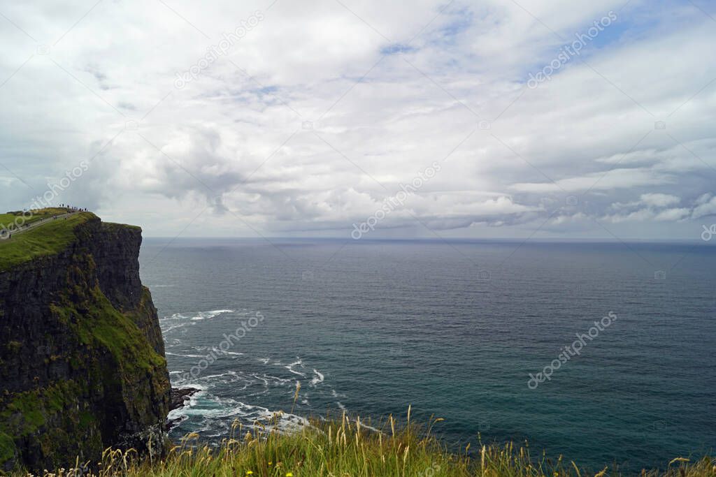 The Cliffs of Moher are the best known cliffs in Ireland. They are located on the southwest coast of Ireland's main island in County Clare near the villages Doolin and Liscannor.
