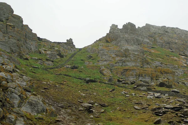 Isla Skellig Michael También Conocido Como Gran Skellig Hogar Uno — Foto de Stock