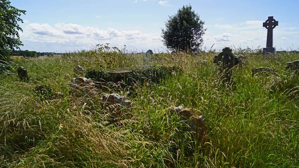 Graveyard Ancient Tombs Andrew Church Gorleston Sea — стоковое фото