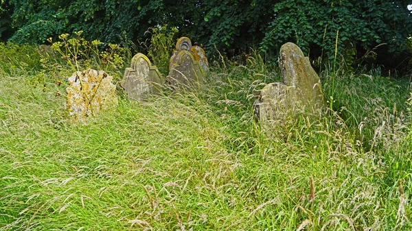 Kyrkogård Med Antika Gravar Vid Andrews Kyrka Gorleston Sea — Stockfoto