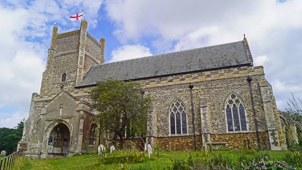 Εκκλησία Στο Orford Της Μεγάλης Βρετανίας — Φωτογραφία Αρχείου