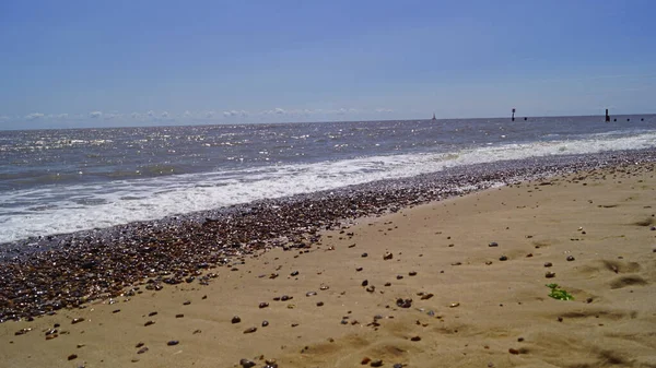 Southwold Beach Merece Uma Visita Não Por Causa Farol — Fotografia de Stock