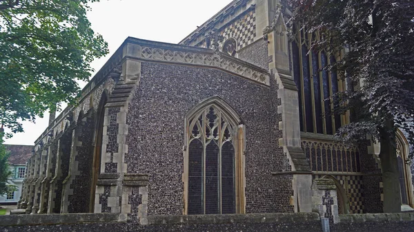 Mary Tower Ist Die Stadtkirche Von Ipswich Und Ein Denkmalgeschütztes — Stockfoto