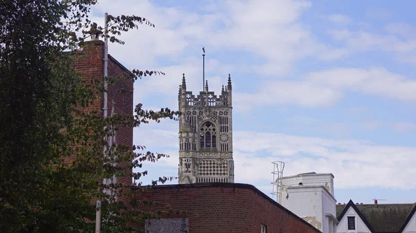 Mary Tower Είναι Εκκλησία Της Πόλης Του Ipswich Και Ένα — Φωτογραφία Αρχείου