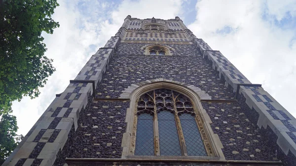 Mary Tower Stadskerk Van Ipswich Een Grade Monumentaal Gebouw — Stockfoto