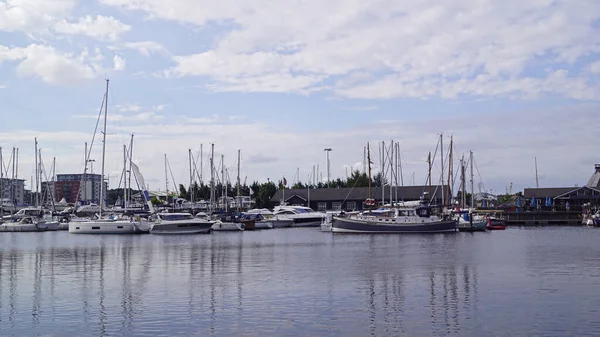 Skyline Ipswich Förändrades Den Slående Utvecklingen Stoke Quay — Stockfoto