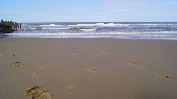 Walcott Beach Ist Ein Öffentlicher Strand Walcott Großbritannien — Stockfoto