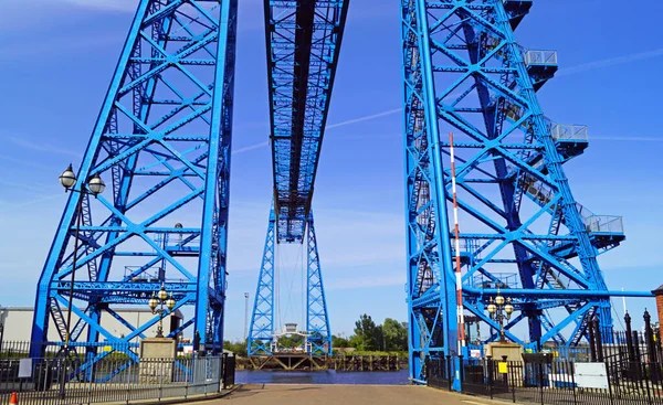 Middlesbrough Transporter Bridge Last Bridge Teas Front Its Mouth North — Stock Photo, Image