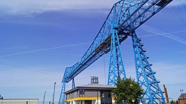 Middlesbrough Transporter Bridge Last Bridge Teas Front Its Mouth North — Stock Photo, Image