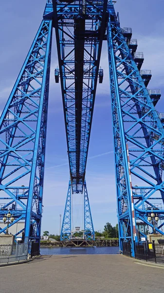 Middlesbrough Transporter Bridge Last Bridge Teas Front Its Mouth North — Stock Photo, Image