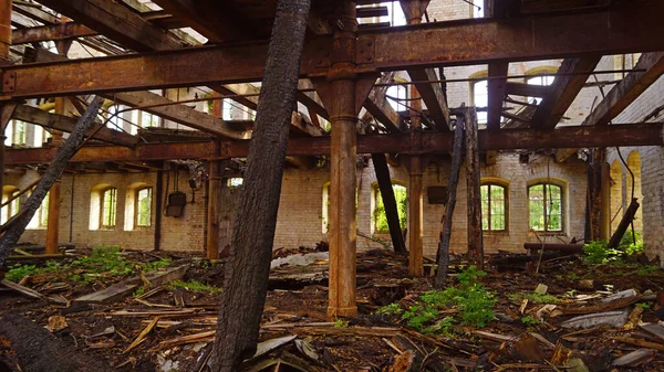 Ruine Bâtiment Stockage Complexe Moulins Boellberg Halle Allemagne — Photo