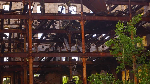 Ruine Bâtiment Stockage Complexe Moulins Boellberg Halle Allemagne — Photo