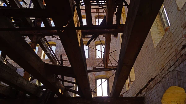 Almanya Halle Deki Boellberg Fabrika Binasının Yıkıntısı — Stok fotoğraf