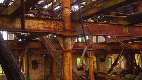 Ruine Bâtiment Stockage Complexe Moulins Boellberg Halle Allemagne — Photo
