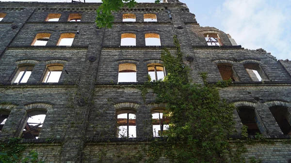 Ruine Bâtiment Stockage Complexe Moulins Boellberg Halle Allemagne — Photo