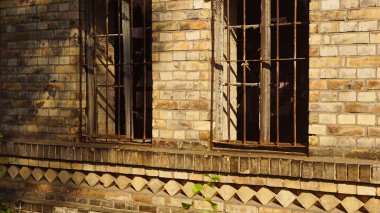 Almanya Halle 'deki Boellberg fabrika binasının yıkıntısı. 