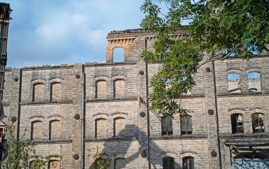 Halle 'deki Boellberger Mill binasının yıkılması 