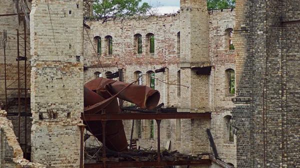 Cyclonfilter Oude Opslag Van Boellberger Molen Halle — Stockfoto