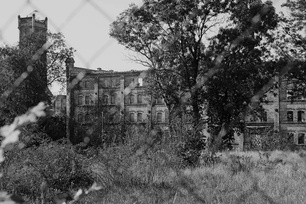 Καταστροφή Της Αποθήκης Του Συγκροτήματος Εγκαταστάσεων Του Boellberg Στη Halle — Φωτογραφία Αρχείου