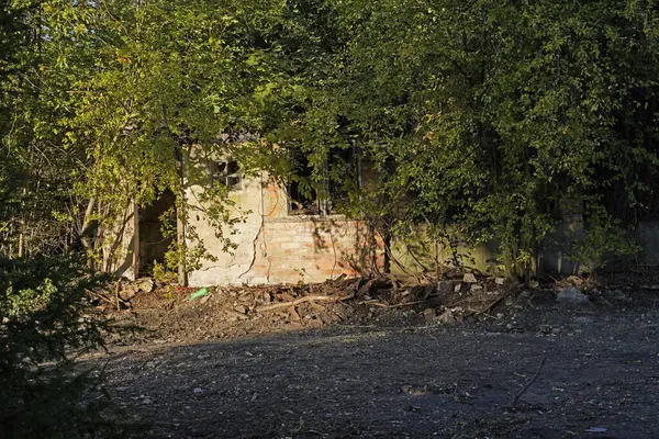 Demolición Edificio Halle Saale Alemania — Foto de Stock