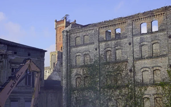 Sloop Van Het Opslaggebouw Van Het Boellberger Mill Complex Halle — Stockfoto