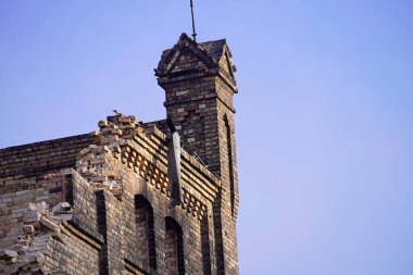 Halle 'deki Boellberger Mill binasının yıkılması 