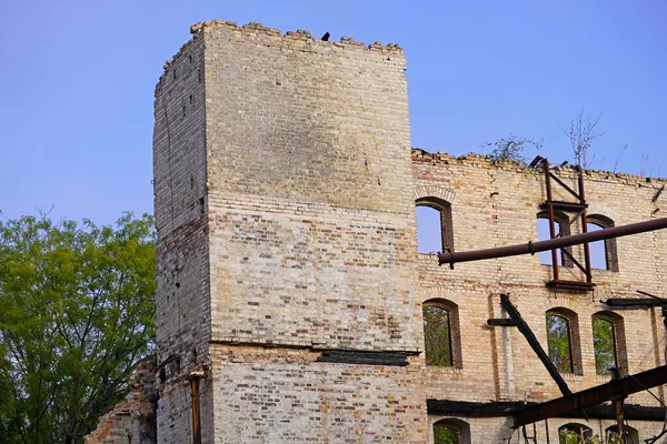 Halle Deki Boellberger Mill Binasının Yıkılması — Stok fotoğraf