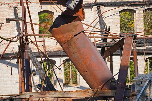 Cyclonfilter Oude Opslag Van Boellberger Molen Halle — Stockfoto