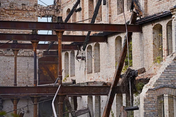 Halle Deki Boellberger Mill Binasının Yıkılması — Stok fotoğraf