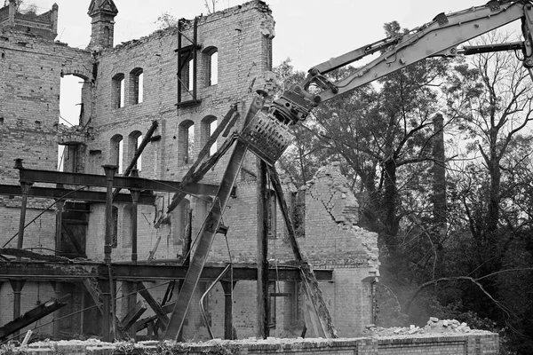 Halle Deki Boellberger Mill Binasının Yıkılması — Stok fotoğraf