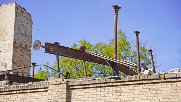 Sloop Van Het Opslaggebouw Van Het Boellberger Mill Complex Halle — Stockfoto