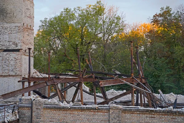 Halle Deki Boellberger Mill Binasının Yıkılması — Stok fotoğraf