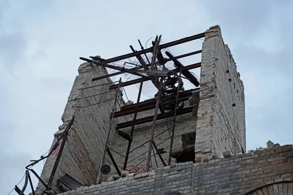 Halle Deki Boellberger Mill Binasının Yıkılması — Stok fotoğraf