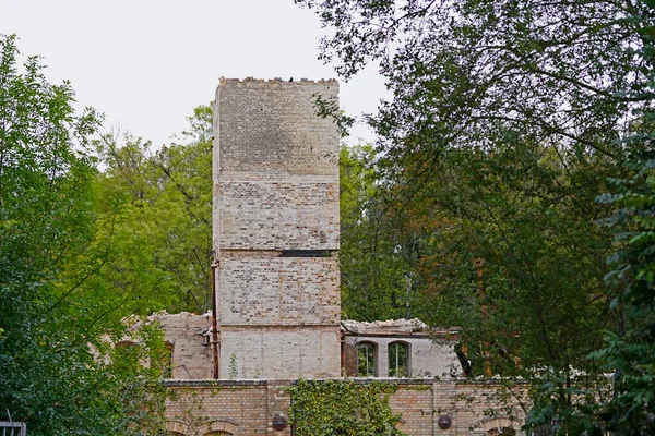 Demolición Del Edificio Almacenamiento Del Complejo Boellberger Mill Halle — Foto de Stock