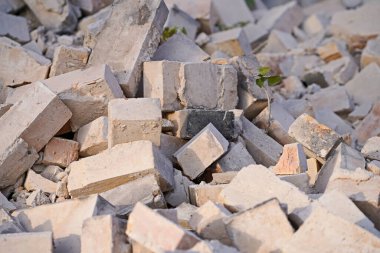 Almanya 'da bir binada tuğlalar