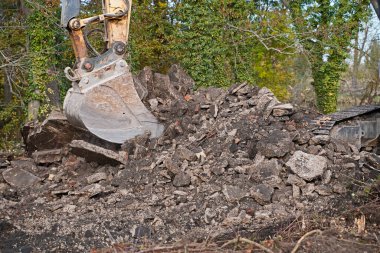 Almanya 'da bir inşaat sahasının hazırlanması