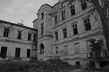 Halle Saale 'deki Boellberger Değirmeni' nin binasındaki eski villa.