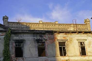 Halle Saale 'deki Boellberger Değirmeni' nin binasındaki eski villa.